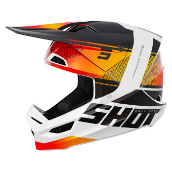 Casque Cross SHOT Furious Electron Orange Glossy