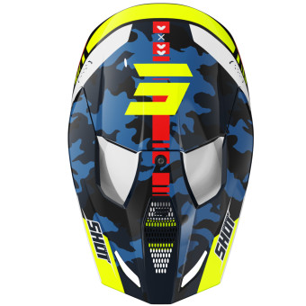 SHOT Furious Flash Blue Neon Yellow Glossy 2.0