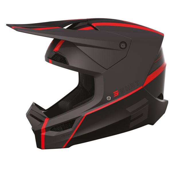 Casque Cross SHOT Furious Heritage Grey Matt