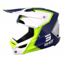Casque Cross SHOT Furious Reflex Blue Glossy