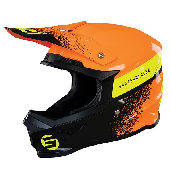 Casque Enfant SHOT Furious Roll Orange Neon Yellow Enfant