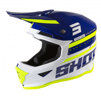 Casque Cross SHOT Furious Shining Navy Glossy