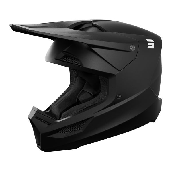 Casque Cross SHOT Furious Solid Black Matt 2.0