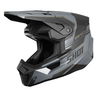 Casque Cross SHOT Lite S10 Black Grey Matt 2.0
