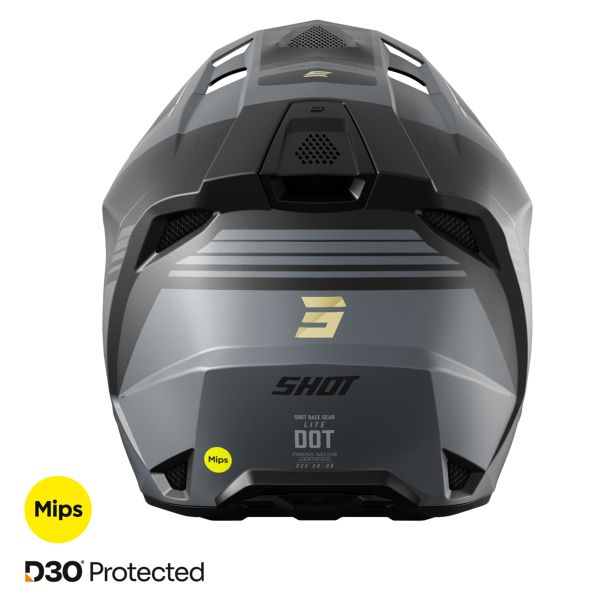 SHOT Lite S10 Black Grey Matt 2.0