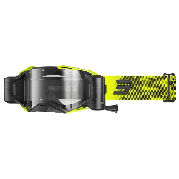 Masque Cross SHOT Lunettes Lite Roll-off Patrol Neon Yellow Matt