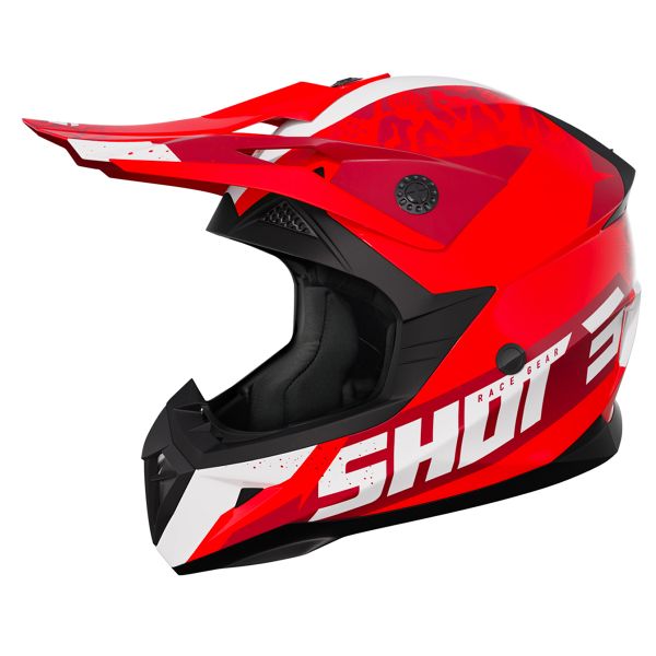 Casque Cross SHOT Pulse Airfit Red Glossy