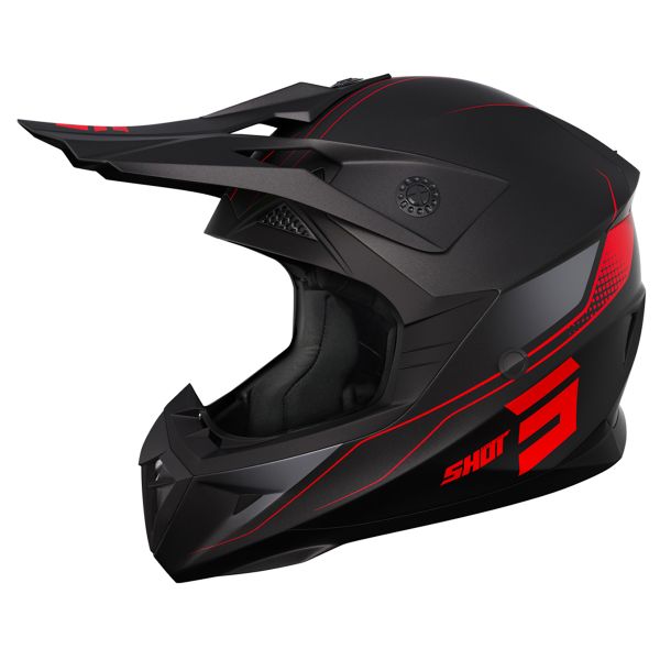 Casque Cross SHOT Pulse Edge Red Matt