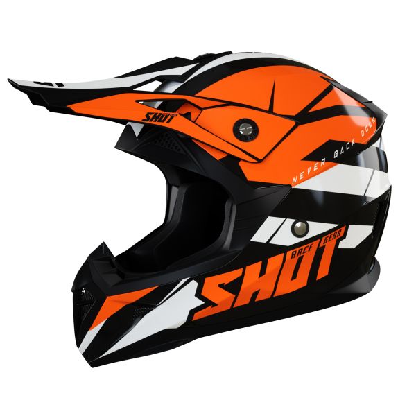 Casque Cross SHOT Pulse Revenge Black Orange White