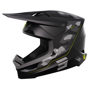 Casque Cross SHOT Race Battle Neon Yellow Matt