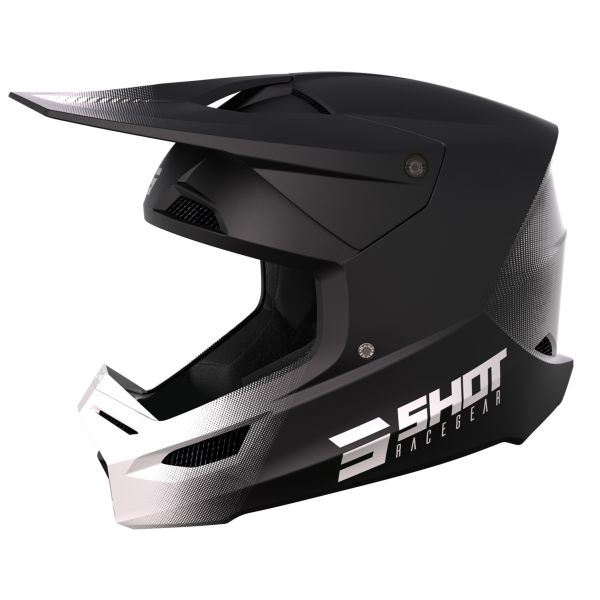 Casque Cross SHOT Race Draw Black Matt