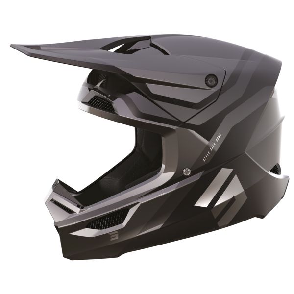 Casque Cross SHOT Race Sky Grey Chrome