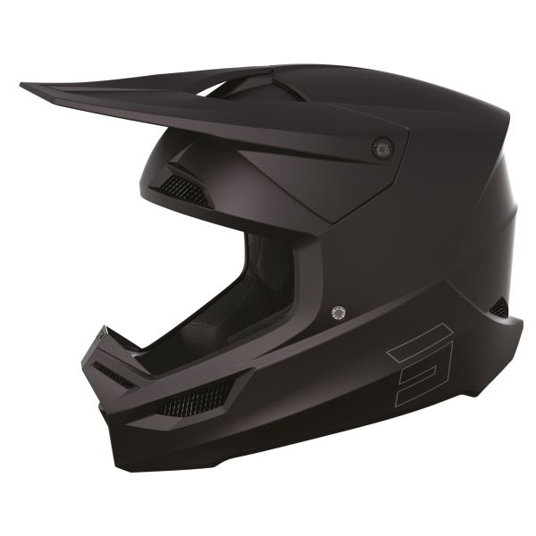 Casque Cross SHOT Race Solid Matt Black