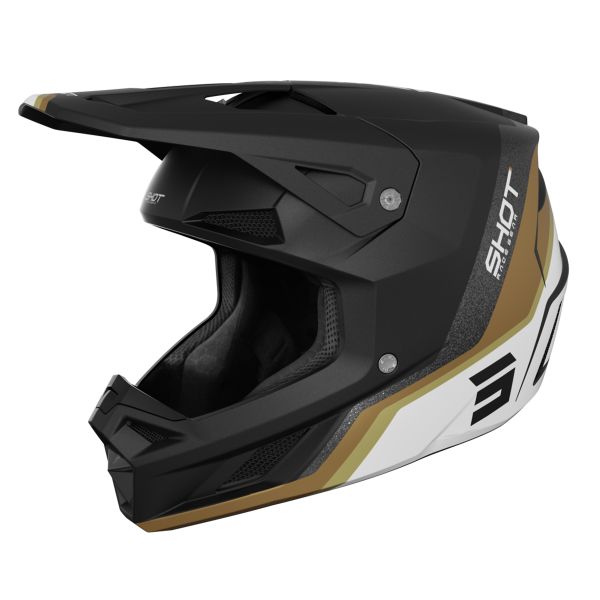Casque Cross SHOT Speed Atomic Gold Matt
