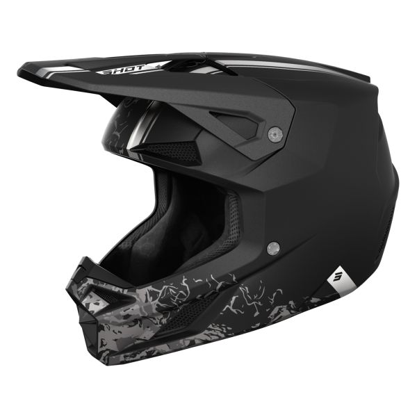 Casque Cross SHOT Speed Battle Black Matt