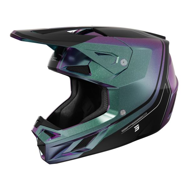 Casque Cross SHOT Speed Fury Cameleon Glossy