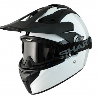 Casque Cross Shark Explore-R Blank WHU Casque Cross Shark Explore-R Blank WHU