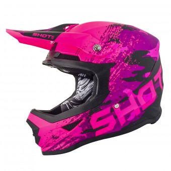 Casque Cross SHOT Furious Counter Rose Matt Casque Cross SHOT Furious Counter Rose Matt