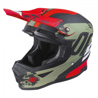 Casque Cross SHOT Furious Shadow Kaki Red Matt Casque Cross SHOT Furious Shadow Kaki Red Matt
