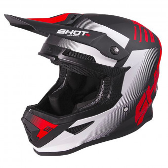 Casque Cross SHOT Furious Trust Black Red Matt Casque Cross SHOT Furious Trust Black Red Matt