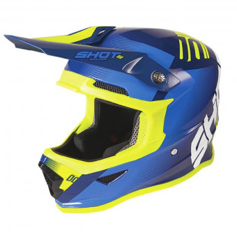 Casque Cross SHOT Furious Trust Deep Blue Neon Yellow Kid Casque Cross SHOT Furious Trust Deep Blue Neon Yellow Kid