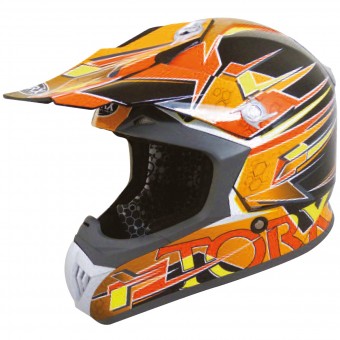 Casque Cross Torx Marvin 2 Red Orange Black Casque Cross Torx Marvin 2 Red Orange Black