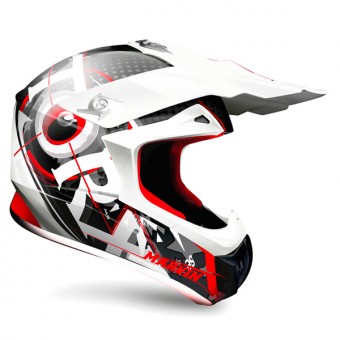Casque Cross Torx Marvin 3 Eyes Neon Blanc Gris Casque Cross Torx Marvin 3 Eyes Neon Blanc Gris