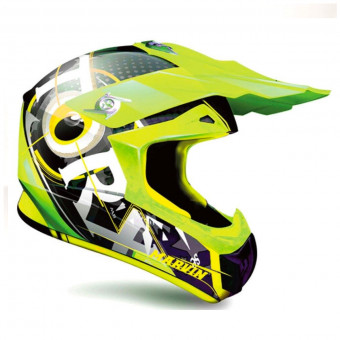 Casque Cross Torx Marvin 3 Eyes Neon Yellow Grey Matt Casque Cross Torx Marvin 3 Eyes Neon Yellow Grey Matt