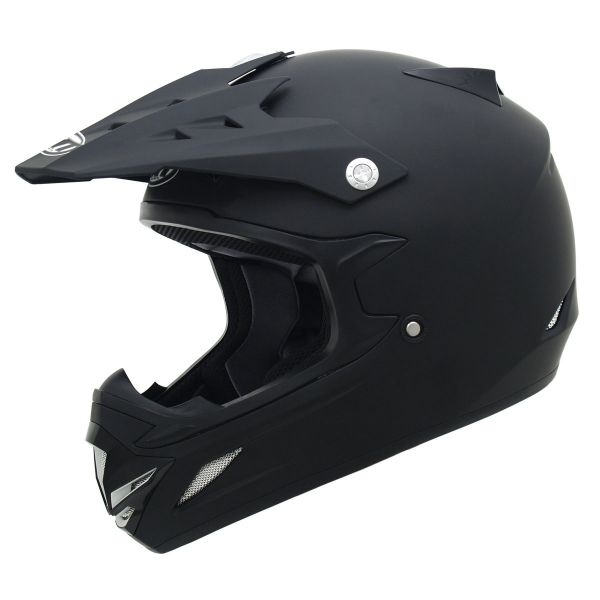 Casque Cross MT MX 1 - MX 2 Solid Noir Mat