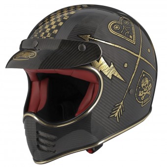Casque Cross Premier Mx Carbon NX Gold Chromed Casque Cross Premier Mx Carbon NX Gold Chromed