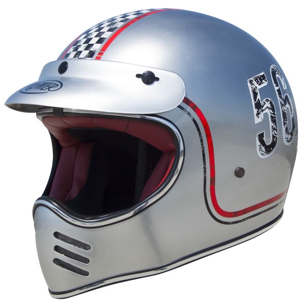 Casque Cross Premier MX FL Chromed