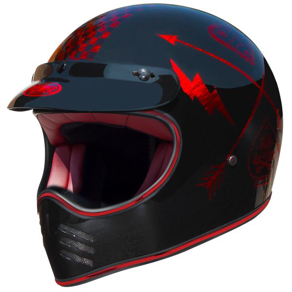 Casque Cross Premier MX NX Red Chromed