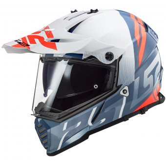 Casque Cross LS2 Pioneer Evo Evolve White Cobalt MX436 Casque Cross LS2 Pioneer Evo Evolve White Cobalt MX436