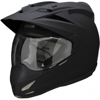 Casque Cross ICON Variant Solid Black Rubatone