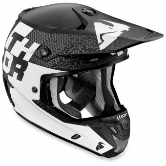 Casque Cross Thor Verge Tach Black White Casque Cross Thor Verge Tach Black White