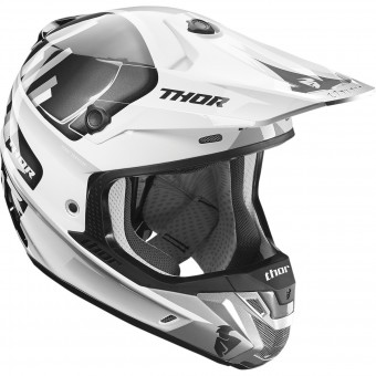 Casque Cross Thor Verge Vortechs White Grey Casque Cross Thor Verge Vortechs White Grey