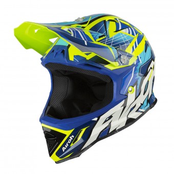 Casque Enfant Airoh Archer Bump Bleu Jaune Casque Enfant Airoh Archer Bump Bleu Jaune