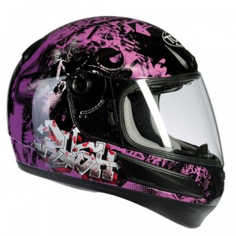 Casque Enfant Torx Bobby Noir Rose Casque Enfant Torx Bobby Noir Rose