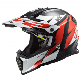 Casque Enfant LS2 Fast Evo Mini Strike Black White Red MX437J Casque Enfant LS2 Fast Evo Mini Strike Black White Red MX437J