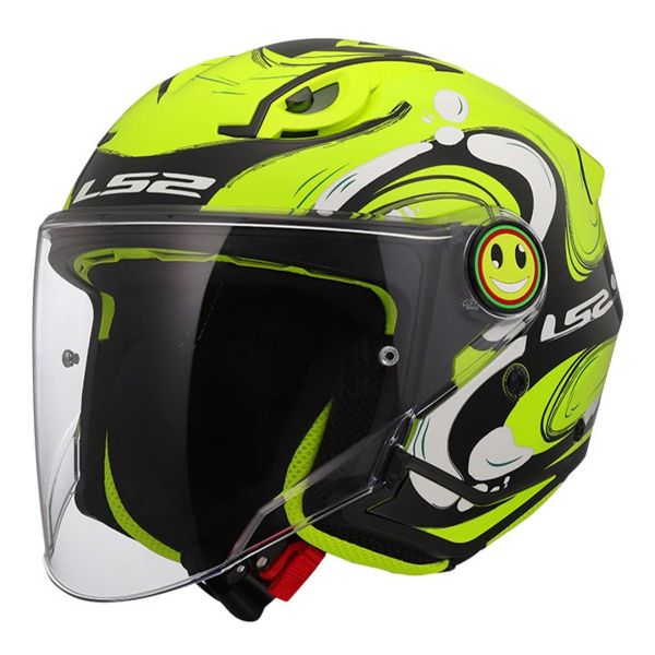 Casque Enfant LS2 Funny II Glup H-Vis Yellow OF622 Casque Enfant LS2 Funny II Glup H-Vis Yellow OF622