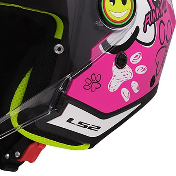 LS2 Funny II Paws Pink OF622