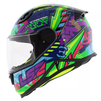 Casque Enfant LS2 Kid Svent Blue Green FF812