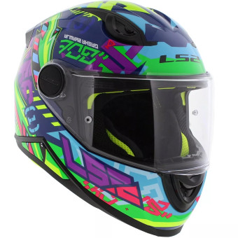 LS2 Kid Svent Blue Green FF812