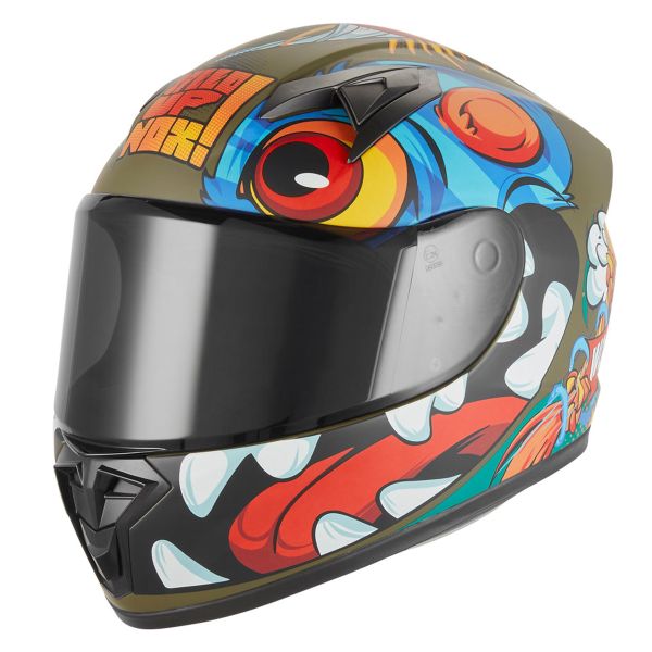Casque Enfant NOX N731 Scrappy Kaki Mat