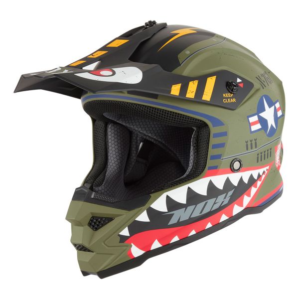 Casque Enfant NOX N761 Fighter Kaki Mat