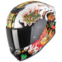 Casque Enfant Scorpion Exo-Jnr Air Yucatan White Orange Black