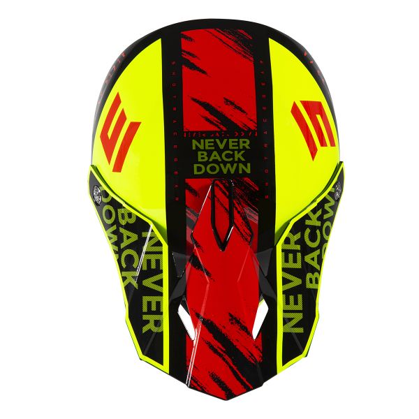 SHOT Furious Draw Neon Yellow Black Red Glossy Enfant