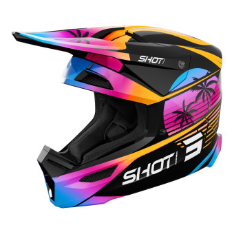 Casque Enfant SHOT Furious Kid Miami Orange Glossy 2.0