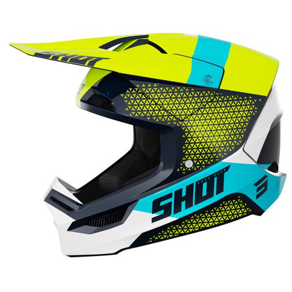 Casque Enfant SHOT Furious Ridge Blue Neon Yellow