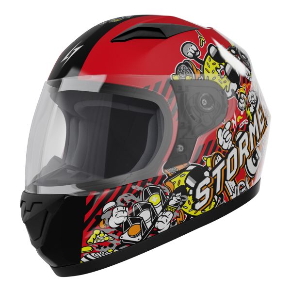 Casque Enfant Stormer Rule Doodle Red